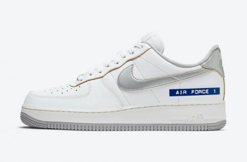 Nike Air Force 1 Low Label Maker White Blue Grey Shoes DC5209-100