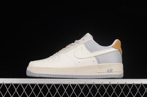Nike Air Force 1 Low Light Grey White Brown CW2288-702