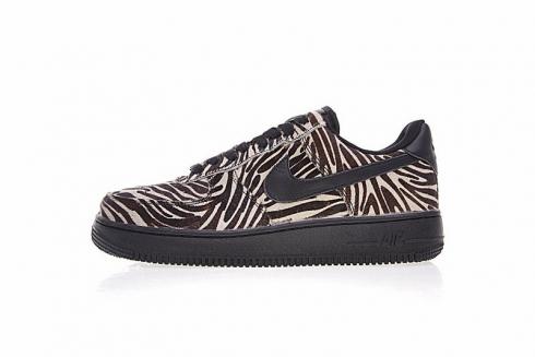 Nike Air Force 1 Low Premium Black Zebra Print Sneaker 89889-003