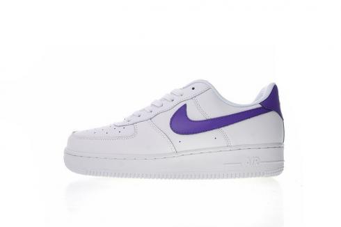 Nike Air Force 1 Low Premium White Court Purple Sneakers AQ3374-995