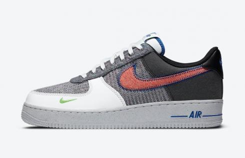 Nike Air Force 1 Low Recycled Jerseys Pack Grey Sport Red Electric Green CU5625-122