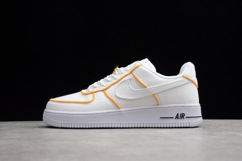 Nike Air Force 1 Low Sneakers Upstep White Yellow Shoes JJ3031-878