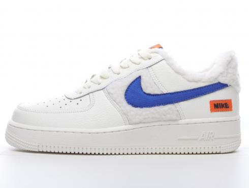 Nike Air Force 1 Low White Blue Orange Shoes D06680-100
