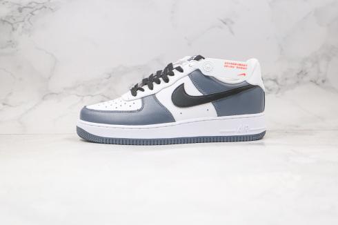 Nike Air Force 1 Low White Wolf Grey Black Running Shoes 315182-006