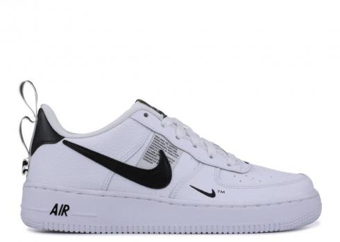 Nike Air Force 1 Lv8 Utility Gs Overbranding White Black Tour Yellow AR1708-100