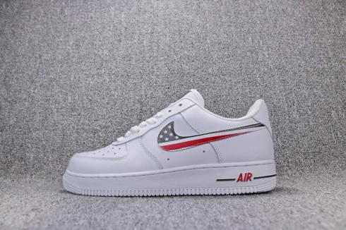 Nike Air Force 1 Unisex Sneakers Shoes Black Red AG6511-996