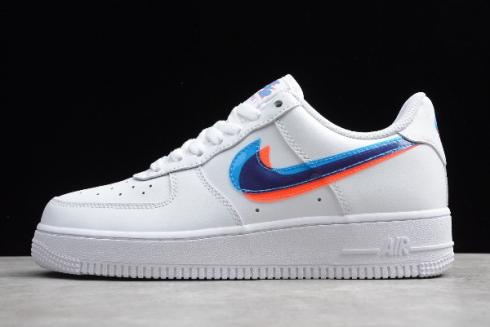 Nike Air Force 1 White 3D Glasses Double Swoosh BV2551-100