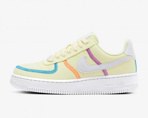 Nike Wmns Air Force 1 Low LX Silt Yellow White Green DD0226-700