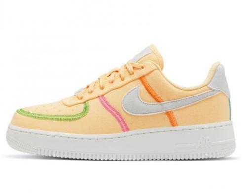 Nike Wmns Air Force 1 Low LX Silt Yellow White Green DD0226-800