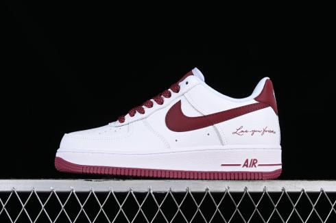 Nocta x Nike Air Force 1 07 Low Certified Lover boy White Dark Red LO1718-059