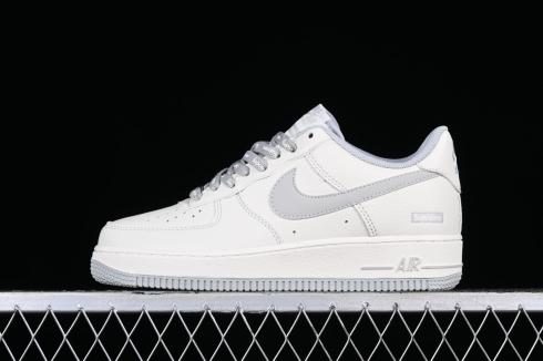 Supreme x Nike Air Force 1 07 Low Light Grey White SU0220-007