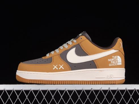 TheNorthFace x Nike Air Force 1 07 Low Dark Brown White BS9055-809