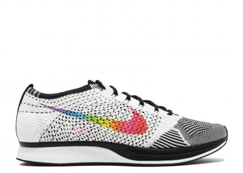 Flyknit Racer Be True Color White Black Multi 902366-100
