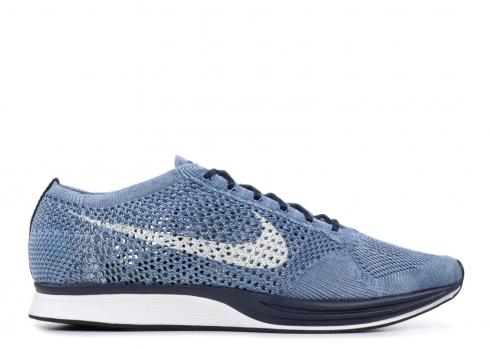 Flyknit Racer Prm Indigo Univ Ivory Indigo Red Obsidian 909797-400