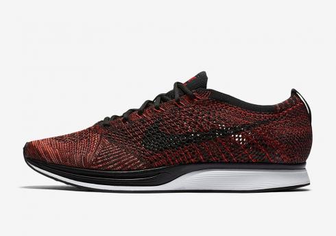 Nike Flyknit Racer University Red University Black - Bright Mango 526628-608