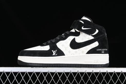 Nike Air Force 1 07 Mid LV Suede Black White DV9988-100