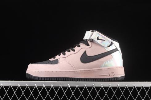 Nike Air Force 1 07 Mid Laser Powder Black Pink Shoes WZ3066-061