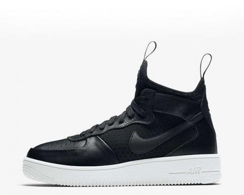 Nike Wmns Air Force 1 Ultraforce Mid Black White Womens Shoes 864025-001