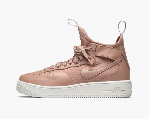 Nike Wmns Air Force 1 Ultraforce Mid Particle Pink Sail Womens Shoes 864025-600