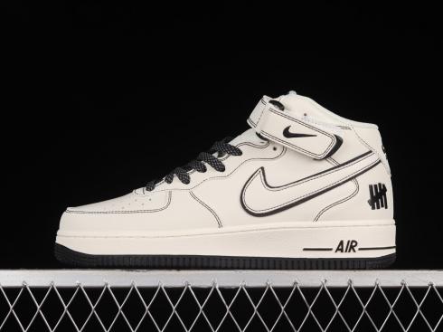 Undefeated x Nike Air Force 1 07 Mid Beige White Black GB5969-001
