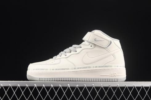 Uniterrupted x Nike Air Force 1 07 Mid White Grey Shoes NU3380-636
