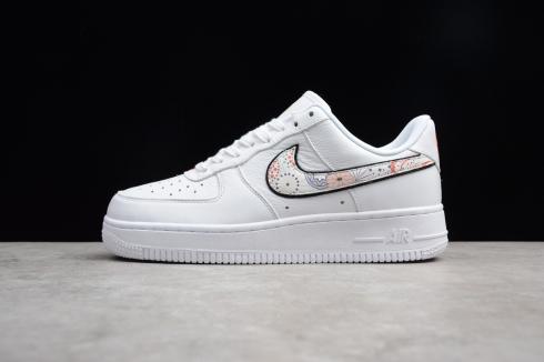 Mens and Womens Nike Air Force 1 LNY White Habanero Red A09381 100