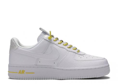 Nike Wmns Air Force 1white Reflective White Chrome Black Yellow 898889-104
