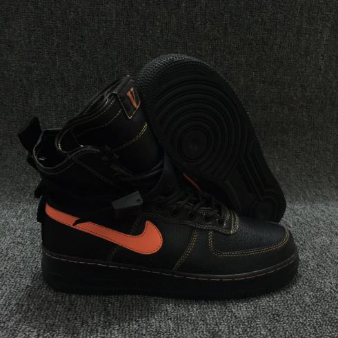 Nike Special Forces Air Force 1 Faded Olive Black Orange Shoes