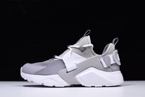 Mens and WMNS Nike Air Huarache City Low Atmosphere Grey White Casual Shoes AH6804 004