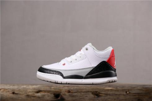 Kids Air Jordan 3 Rentro Tinker-Hatfield Black Basketball Shoes 136064-101