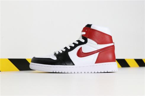 Air Jordan 1 High Og Black White Red Basketball Shoes 555080-160