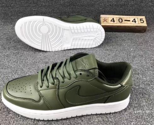 Nike Air Jordan 1 Retro Low Army green Men Basketball Shoes