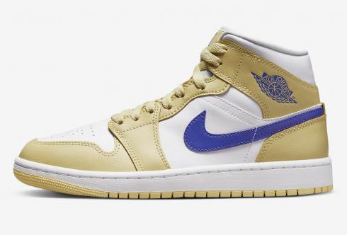 Air Jordan 1 Mid Lemon Wash Lapis White BQ6472-701