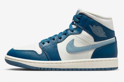 Air Jordan 1 Mid Sky J French Blue Sail Ozone Blue BQ6472-414