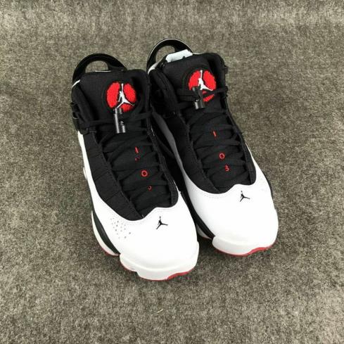 Nike Air Jordan Six Rings Women Basketball Shoes White Black Red 322992