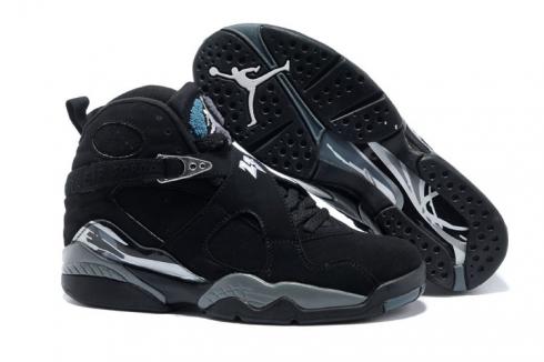 Nike Air Jordan Retro 8 VIII Black grey men women basketball Shoes