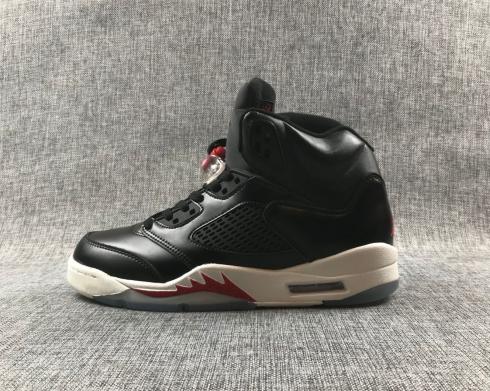 Air Jordan 5 Retro Black White Red Basketball Shoes CT6480-001