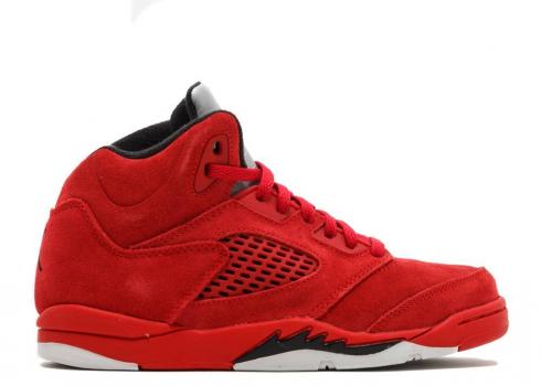 Air Jordan 5 Retro Bp Red Suede University Black 440889-602