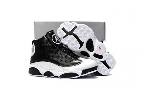 Nike Air Jordan 13 Kids Shoes Black White Hot 888165-012
