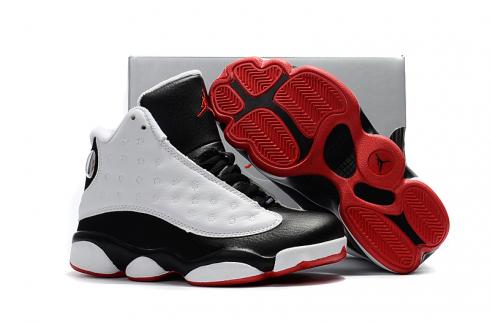 Nike Air Jordan XIII 13 Retro Kid Children Shoes Hot White Black Red
