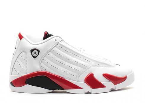 Air Jordan 14 Retro Gs 2012 Candy Cane Metallic Black Varsity White Silver Red 487524-101