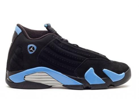 Air Jordan 14 Retro Gs Universty Blue Black Silver Metallic 312091-041