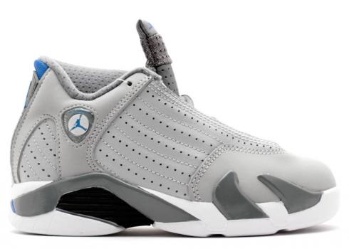 Air Jordan Airjordan 14 Retro Bp Sport Blue Grey Wolf White Cool 312092-004
