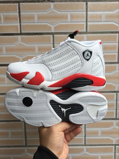 Nike Air Jordan XIV 14 Retro Men Basketball Shoes White Red