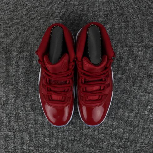 Nike Air Jordan XI 11 Retro Basketball Shoes High Wine Red All Hot 852625