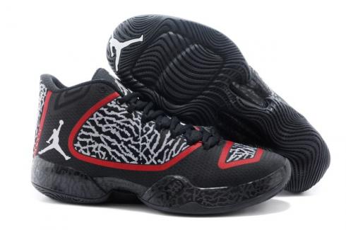 Nike Air Jordan XX9 Black White Gym Red Elephant Print Shoes 695515 023 Unisex