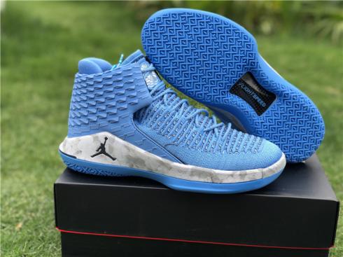 Nike Air Jordan XXXII 32 Low Men Basketball Shoes Sky Blue White