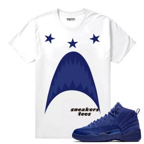 Jordan 12 Blue-Suede Deep Royal T-shirt webp