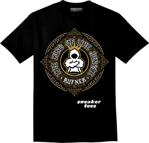 Jordan 4 Royalty Shirt Designer Gold Black