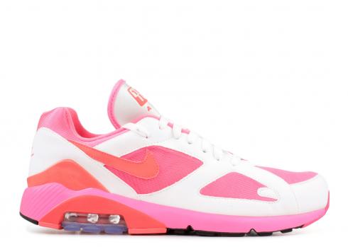 Air Max 180 CDG Pink White Laser Red Solar AO4641-600